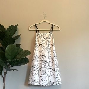 ASOS Face Print Shift Dress